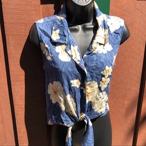 Retro Tiki Hawaiian Crop Top